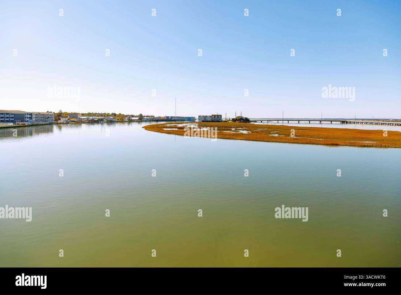 Chincoteague on Chincoteague Bay, Count,, Virginia, USA Stock