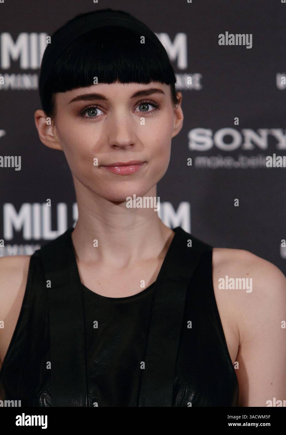 Jan 9, 2012 - Rome, Italy - Actress ROONEY MARA during the ''The girl with the dragon tattoo'' Rome's photocall. (Credit Image: © Evandro Inetti/ZUMAPRESS.com) Stock Photo