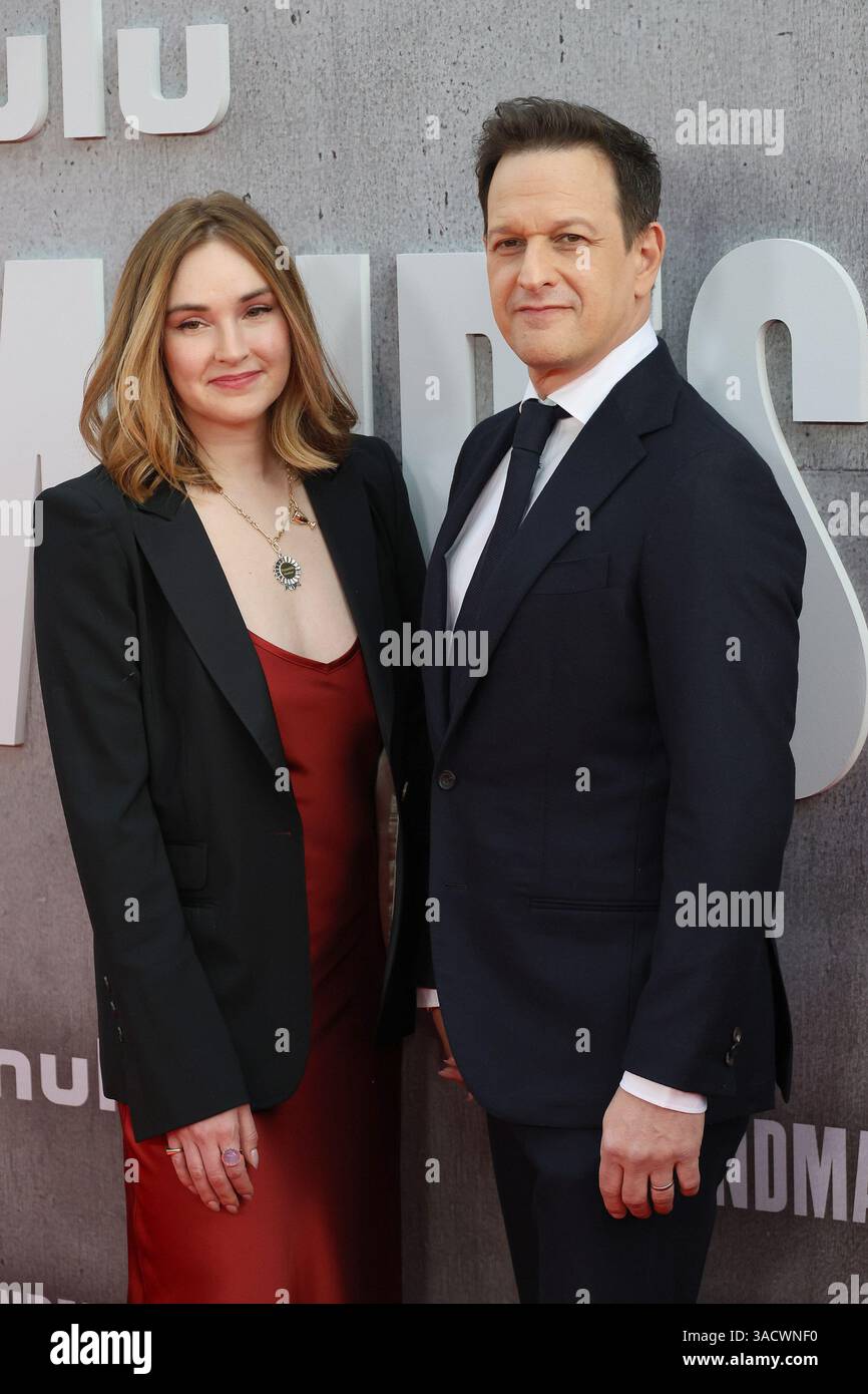 April 2, 2025, Los Angeles, California, USA: Sophie Flack, Josh Charles ...