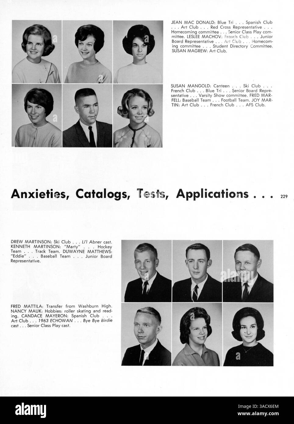 The 1964 St Louis Park High School Yearbook Features Students the-1964-st-louis-park-high-school-yearbook-features-students