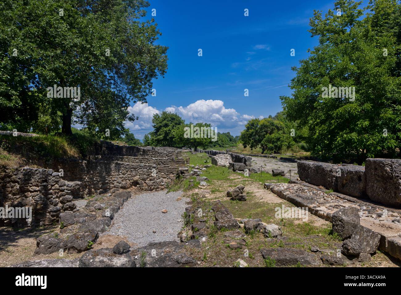 The Archaeological Site Of Dion In Greece Is A Sacred Ancient City At the-archaeological-site-of-dion-in-greece-is-a-sacred-ancient-city-at