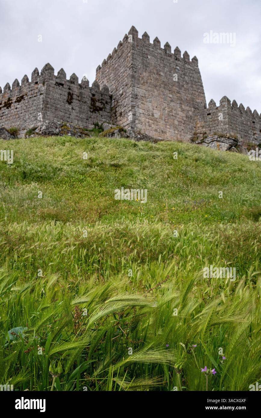 Picturesque medieval castle of Tracoso fitting perfectly into the rural ...