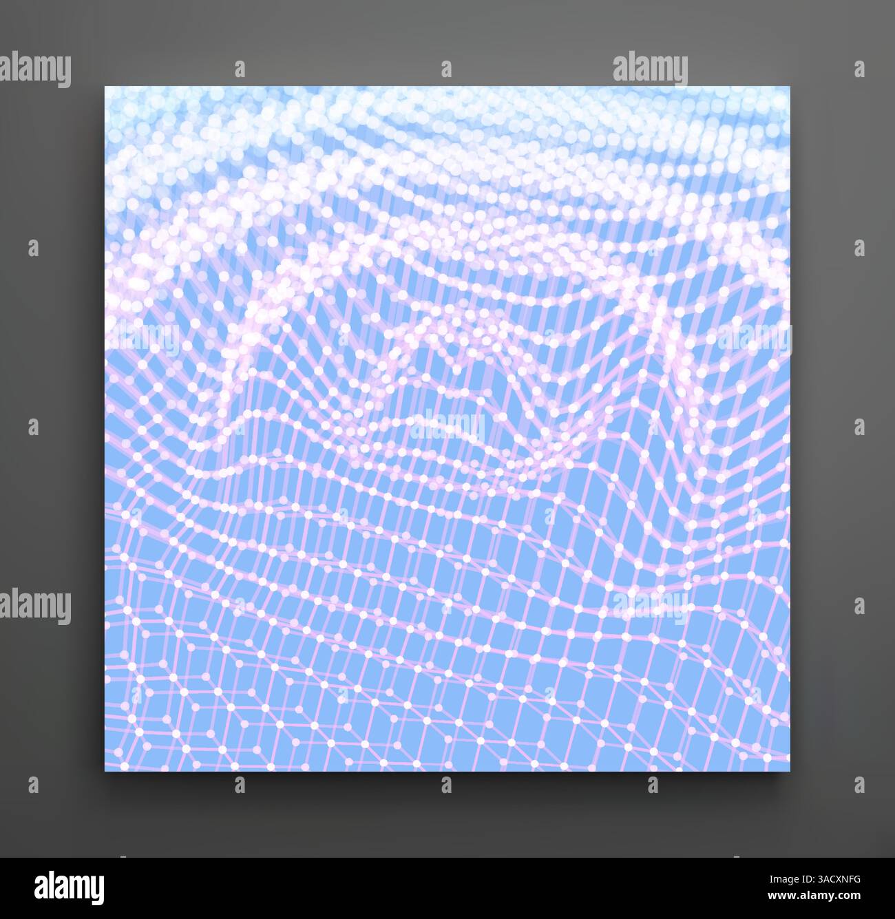 Rippled background template. Abstract science or technology ...
