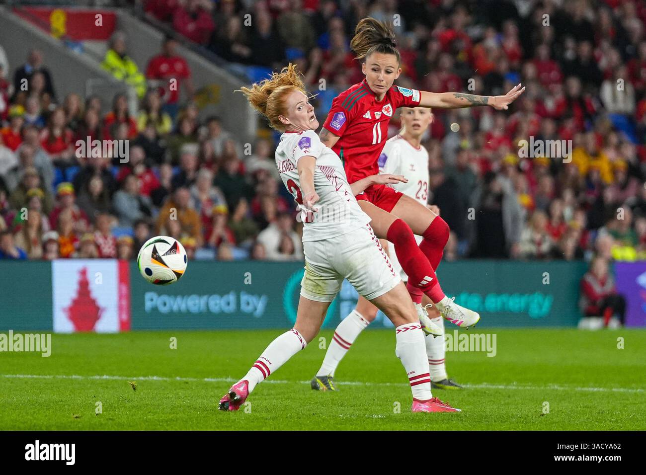Cardiff, Wales, UK. 4th April, 2025. Hannah Cain of Wales out jumps ...