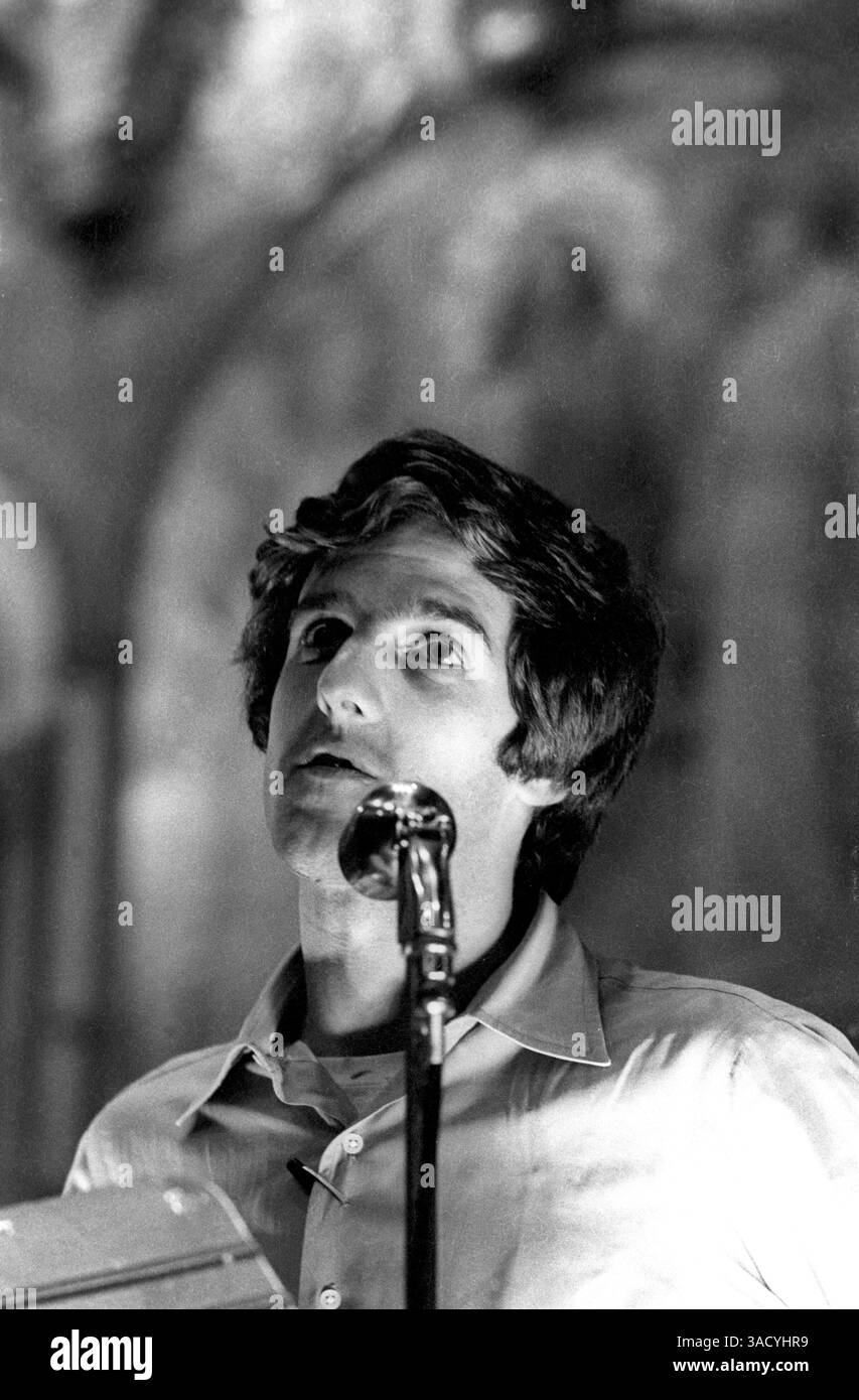 Sep 28, 1971; Washington, DC, USA; Presidential candidate JOHN KERRY during his time as a member of Vietnam Veterans Against War. Kerry discusses anti-war efforts at Georgetown University at Healy Hall Main Campus..  (Credit Image: William Jordan/ZUMAPRESS.com) Stock Photo