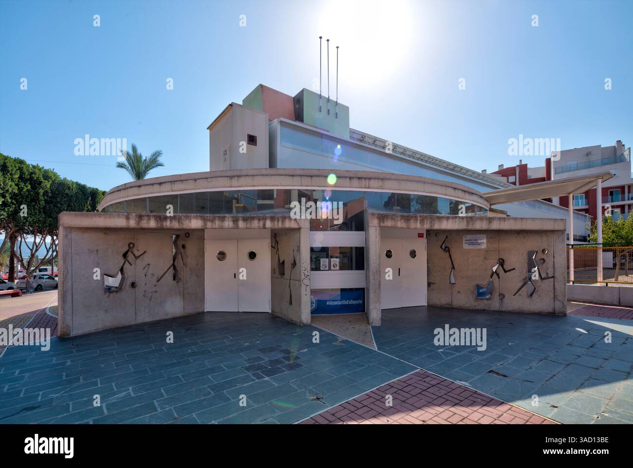 Pabellon Polideportivo, sports hall, house facade, architecture, city ...