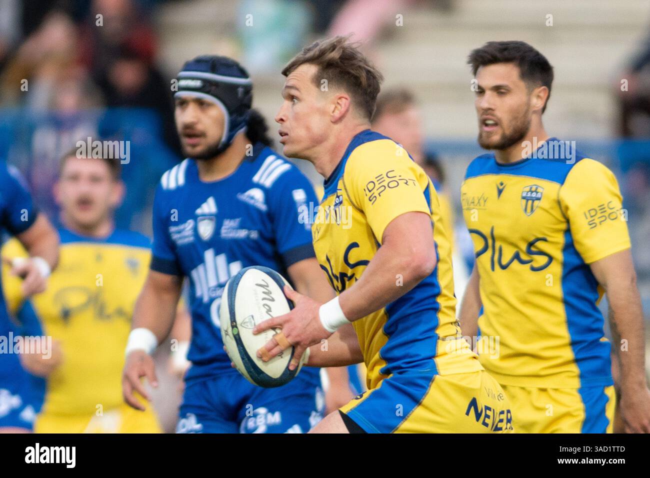 Yohan Jones Rugby Colomiers, France. 04th Apr, 2025. Yohan Le Bourhis of Nevers during ...