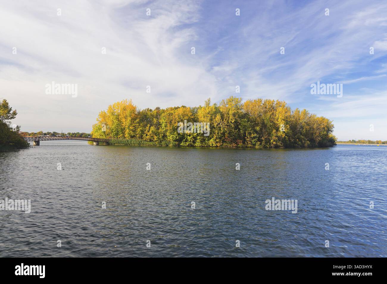 Riverscape, small island in the Saint Lawrence River, Province of ...