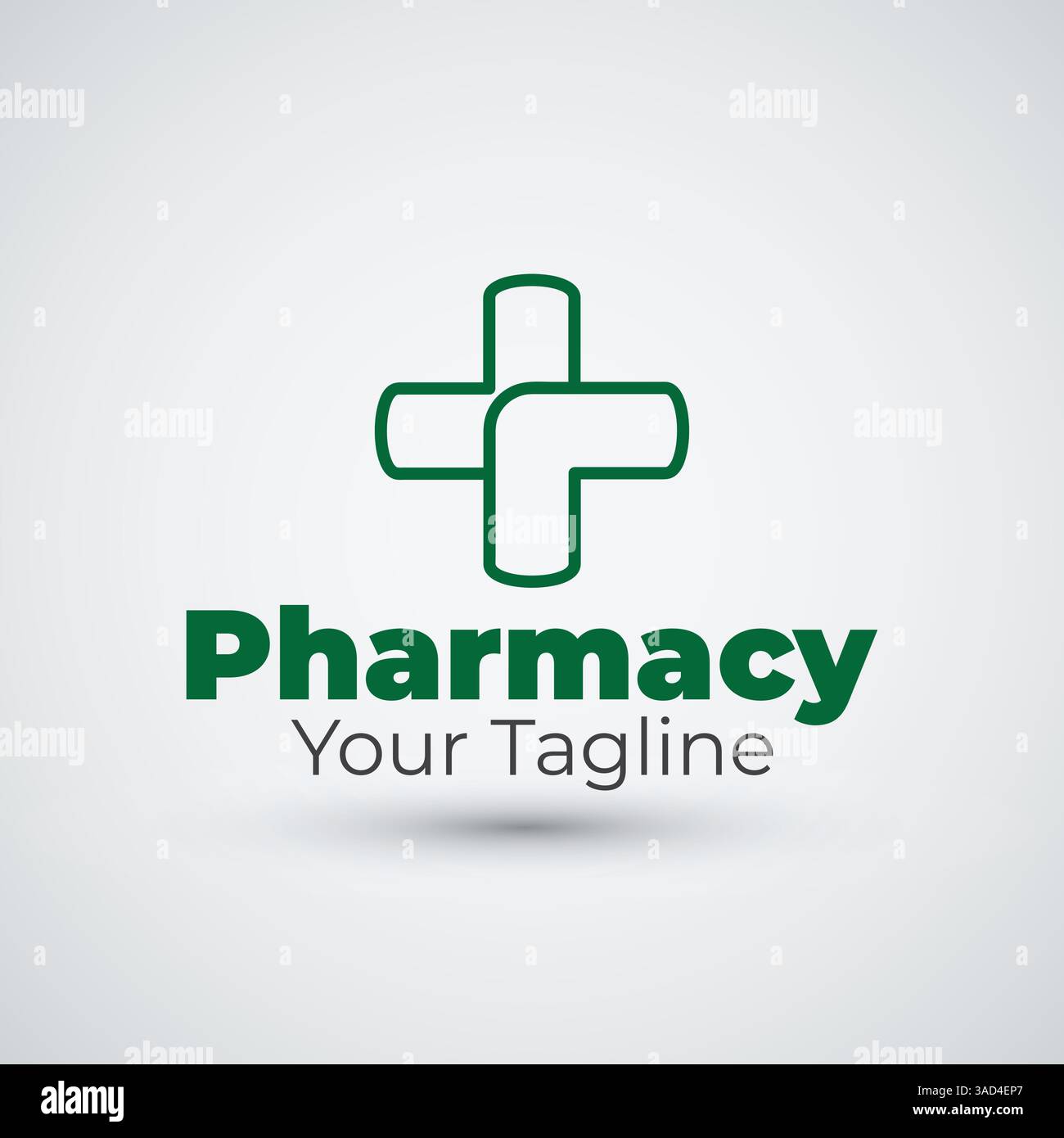 Pharmacy logo design icon template Stock Vector