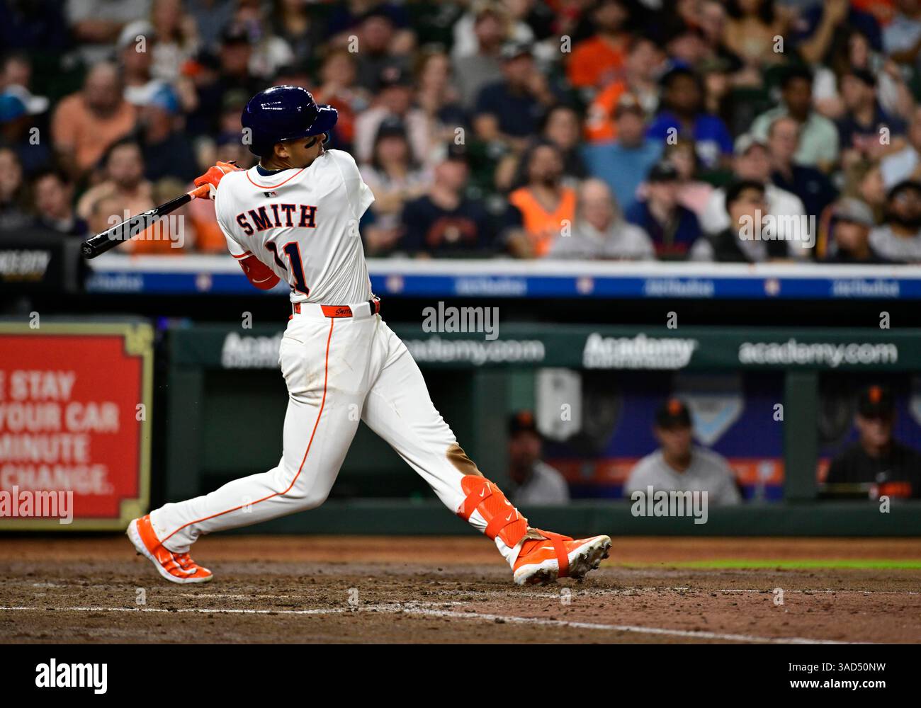 Houston Astros third baseman Cam Smith (11) in the fifth inning during ...