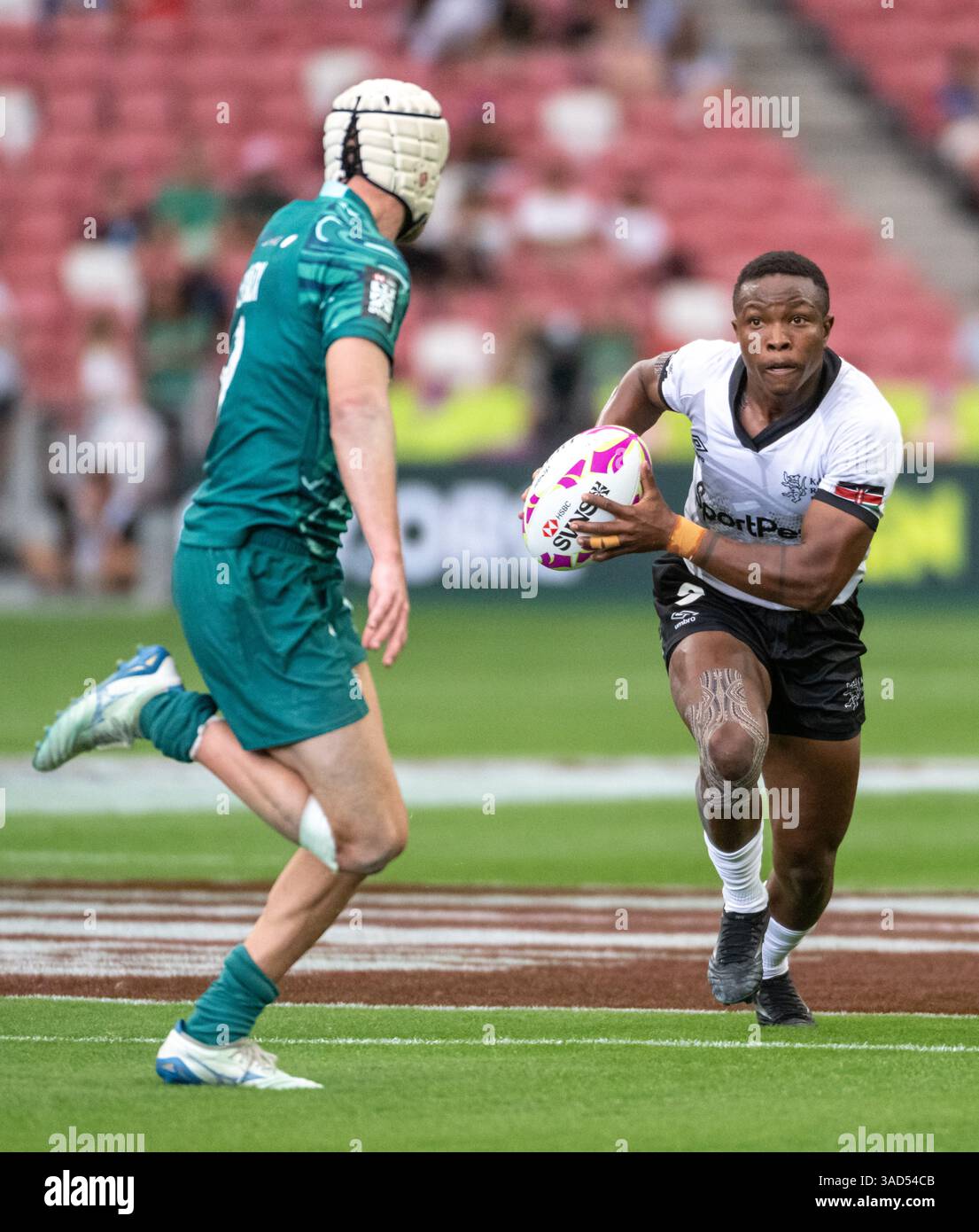 Sam Faust Rugby SINGAPORE, SINGAPORE. APRIL 5th 2025 HSBC Singapore 7s Rugby. Kenyas ...