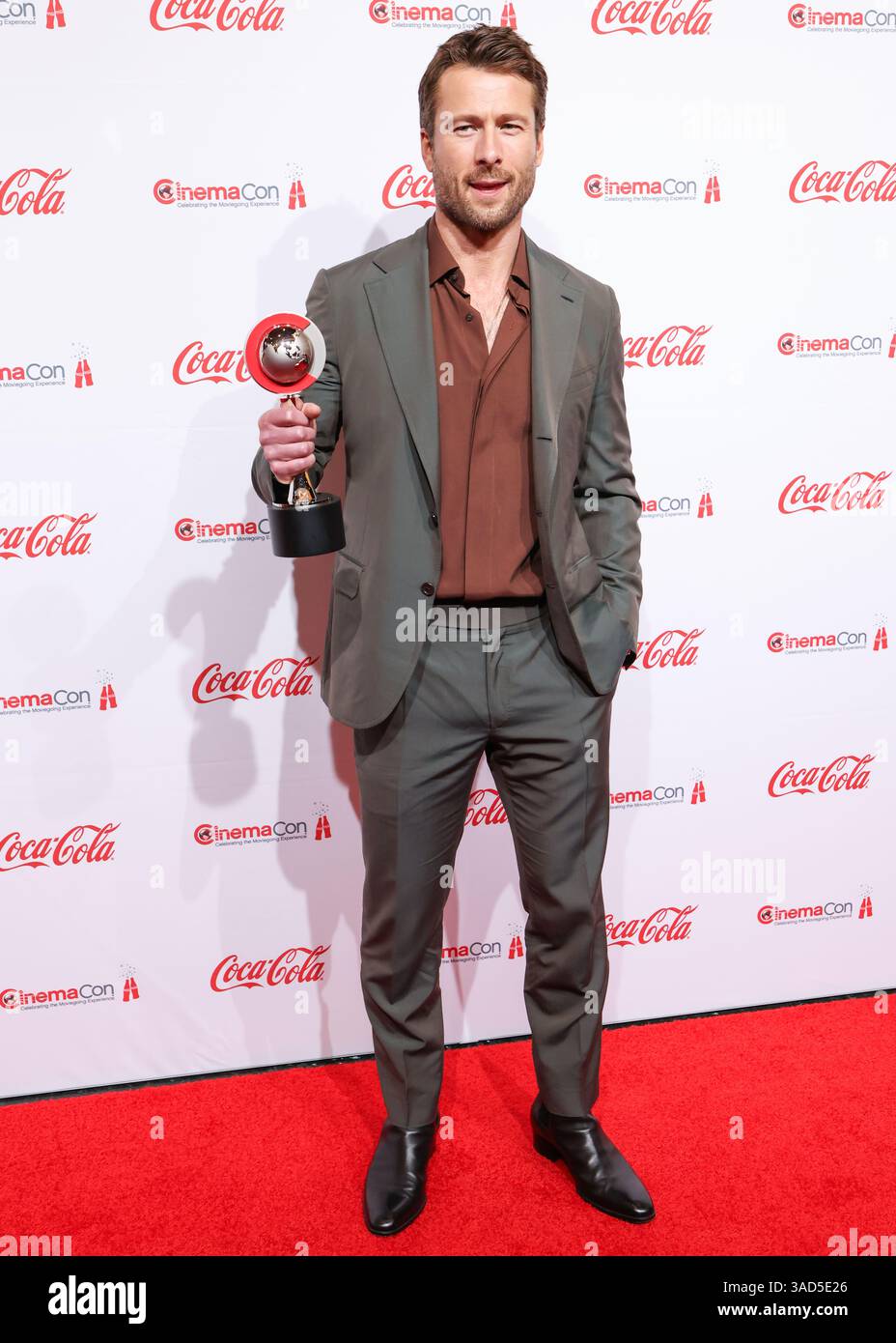 LAS VEGAS, NEVADA, USA APRIL 03 American actor Glen Powell