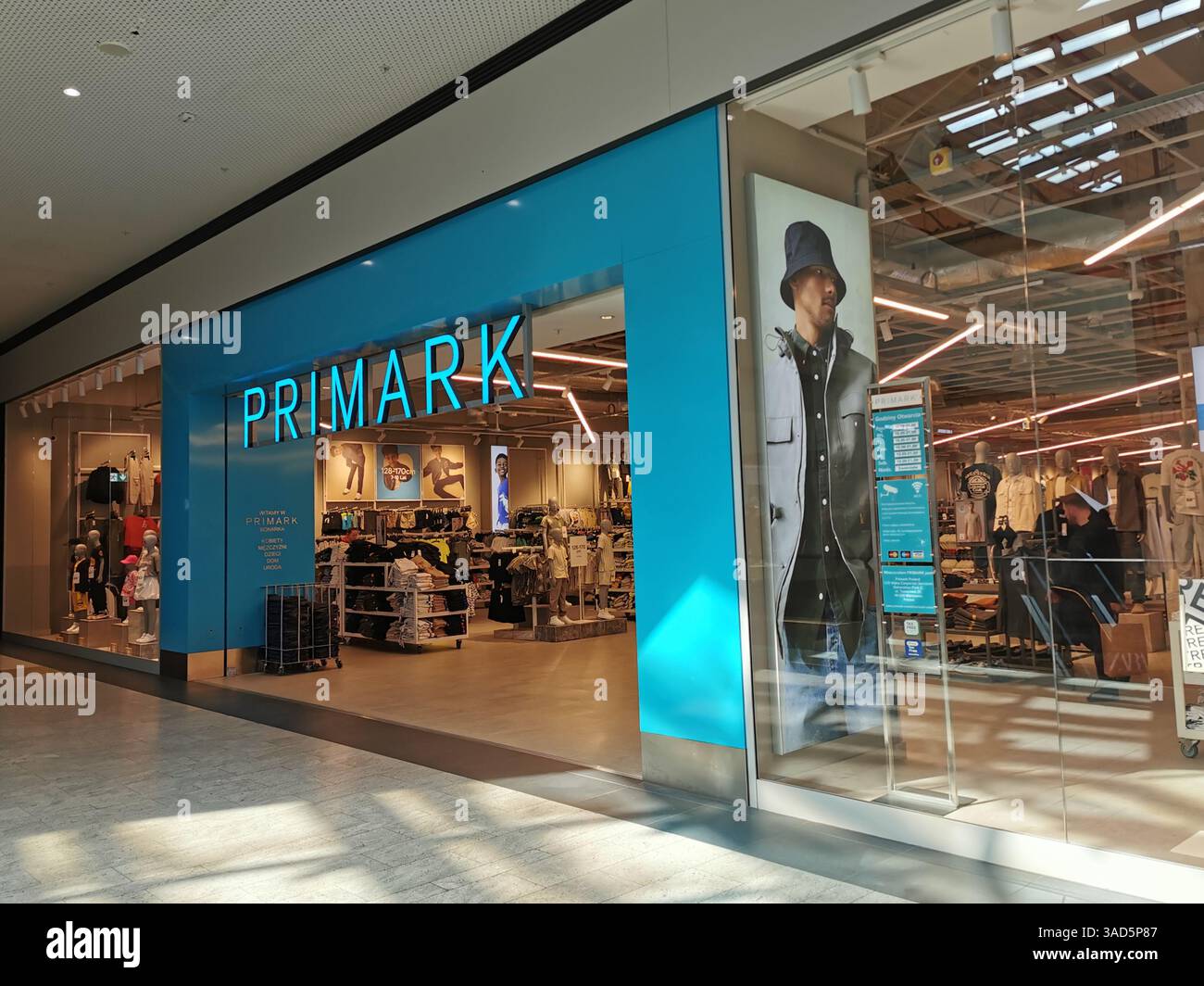 Primark store Krakow. Yes! Believe it or not, Krakow now has a Primark store located in the Centrum Handlowe Bonarka. - Smartphone Captured Stock Image