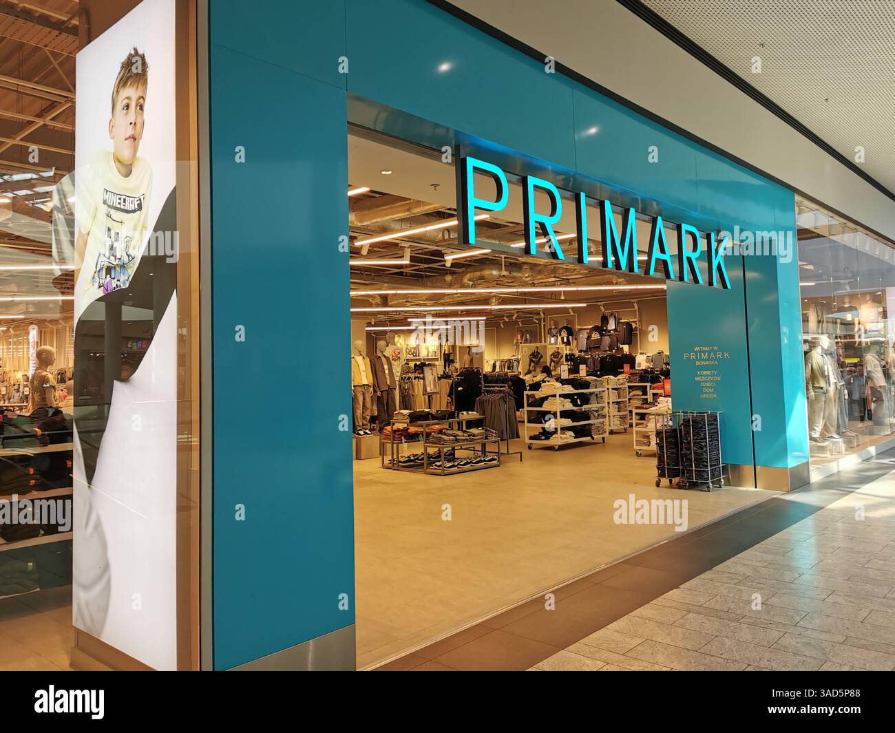 Primark store Krakow. Yes! Believe it or not, Krakow now has a Primark store located in the Centrum Handlowe Bonarka. - Smartphone Captured Stock Image