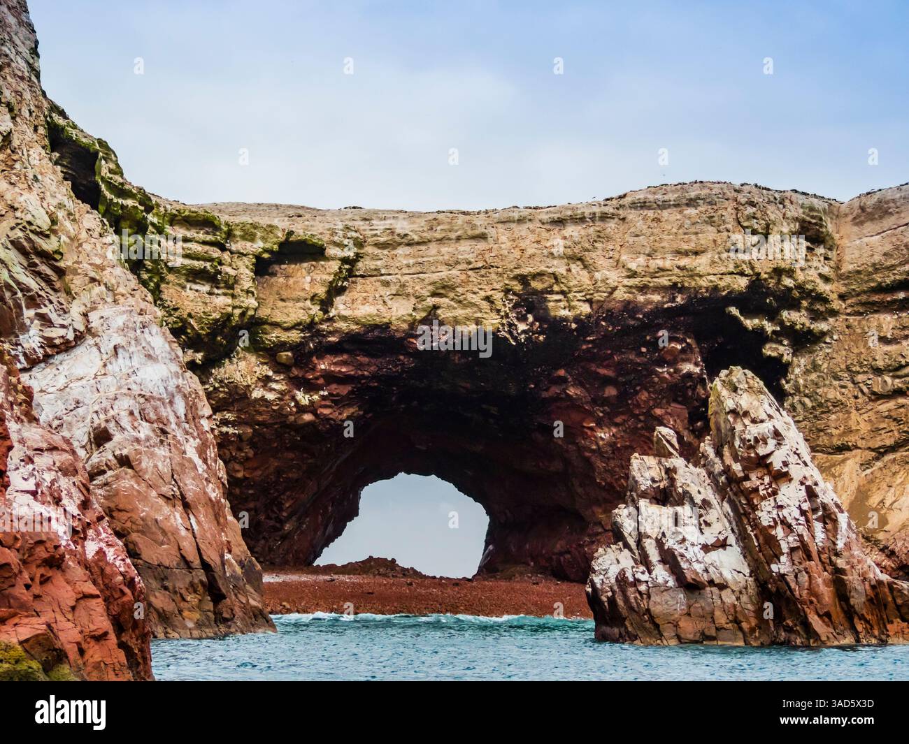 Impressive rock formations in Ballestas Islands, Paracas National ...