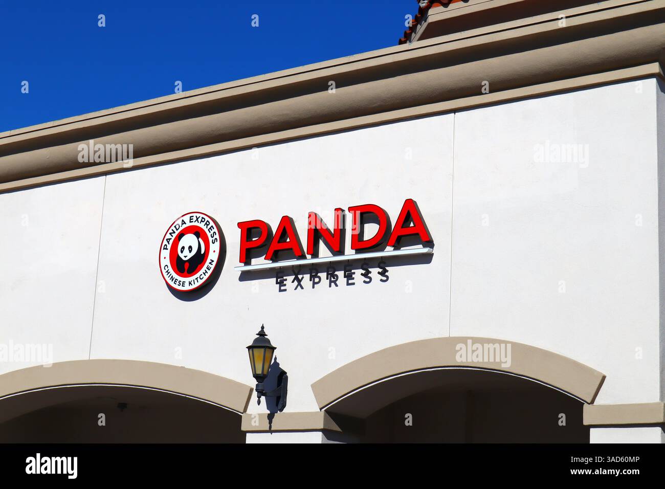 Panda Express, Gourmet Chinese Food Restaurant Stock Photo