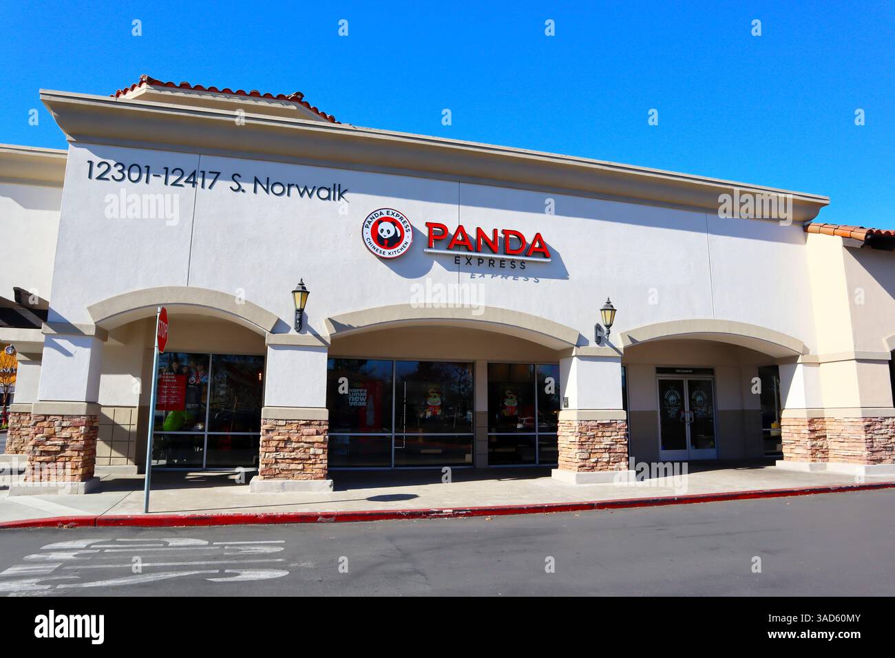Panda Express, Gourmet Chinese Food Restaurant Stock Photo