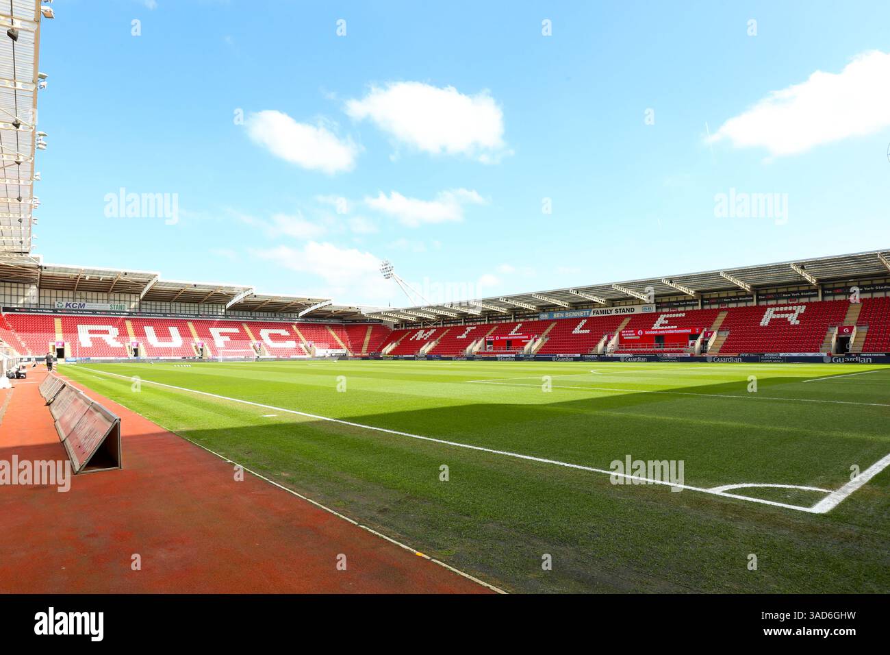 AESSEAL New York Stadium, Rotherham, England - 5th April 2025 A general ...