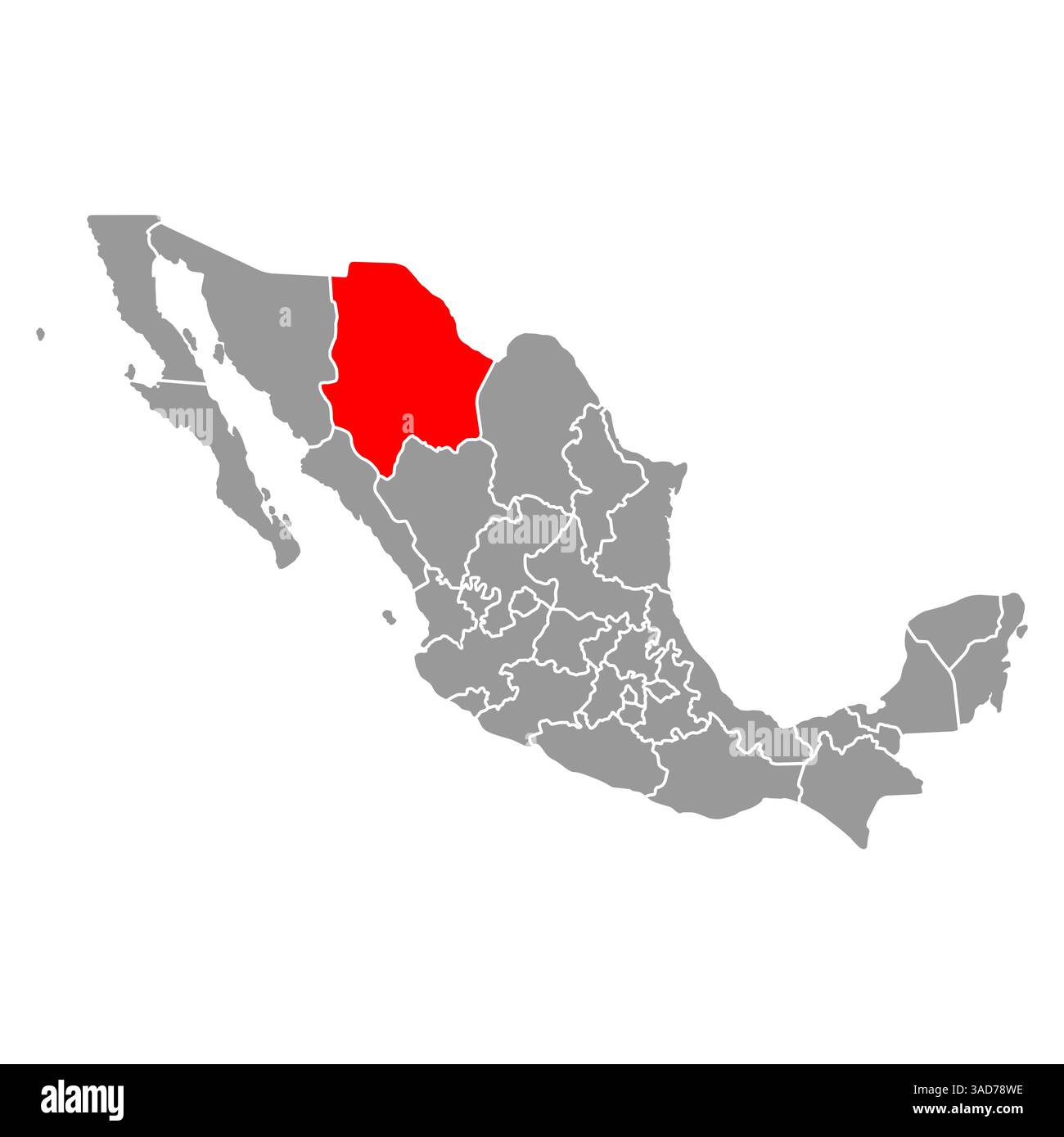 Ciudad juarez mexico city map hi-res stock photography and images - Alamy, image size:1300x1389