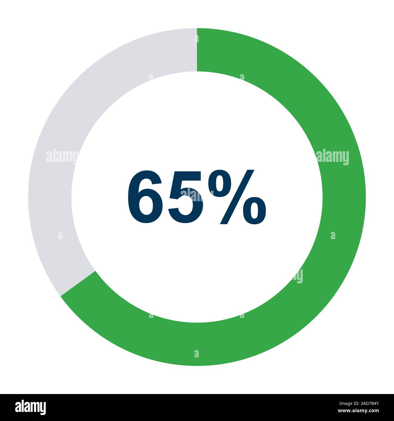 Information round diagram 65 percent icon, infographic graphic pie ...