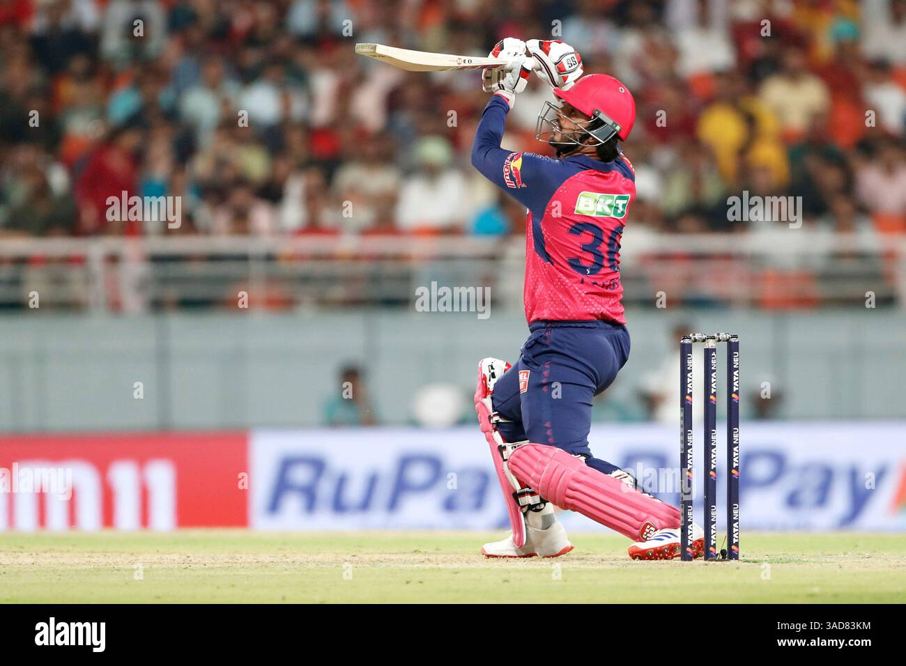 Rajasthan Royals' Nitish Rana bats during the Indian Premier League ...