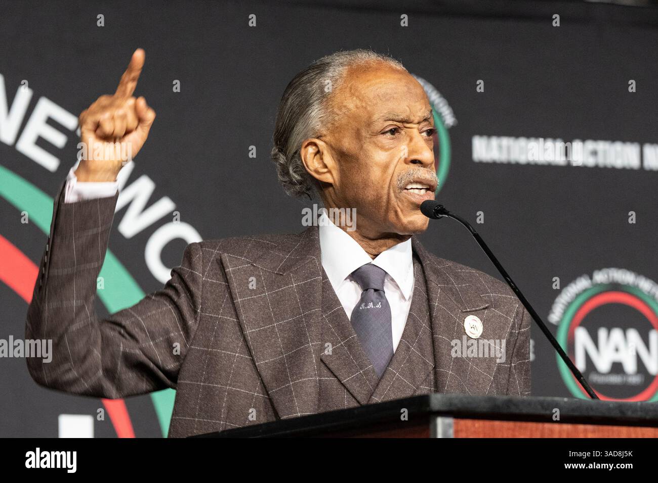 Reverend Al Sharpton speaks during last day of National Action Network ...