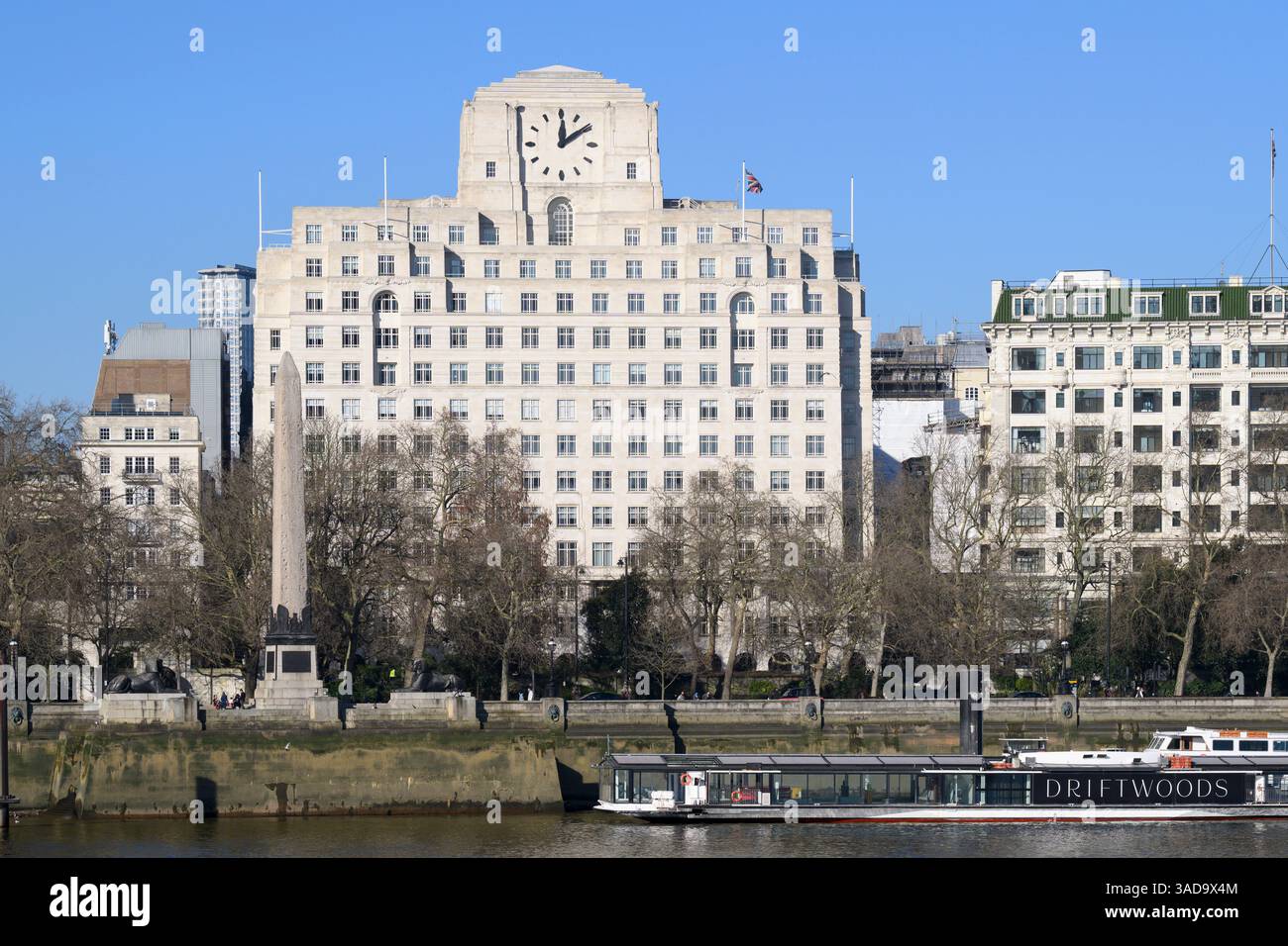 Eighty Strand (formerly Shell Mex House), as seen from the south bank ...