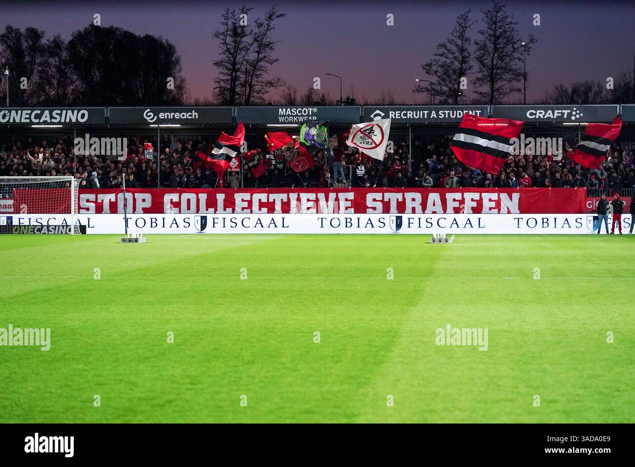 ALMERE, NETHERLANDS - APRIL 5: Fans and supporters of Almere City FC ...