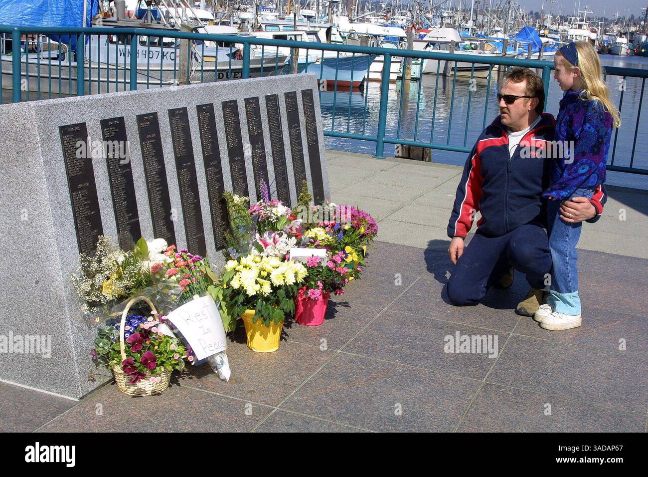 Apr 05, 2001; Seattle, Washington, USA; DUANE MELECHA with the daughter ...