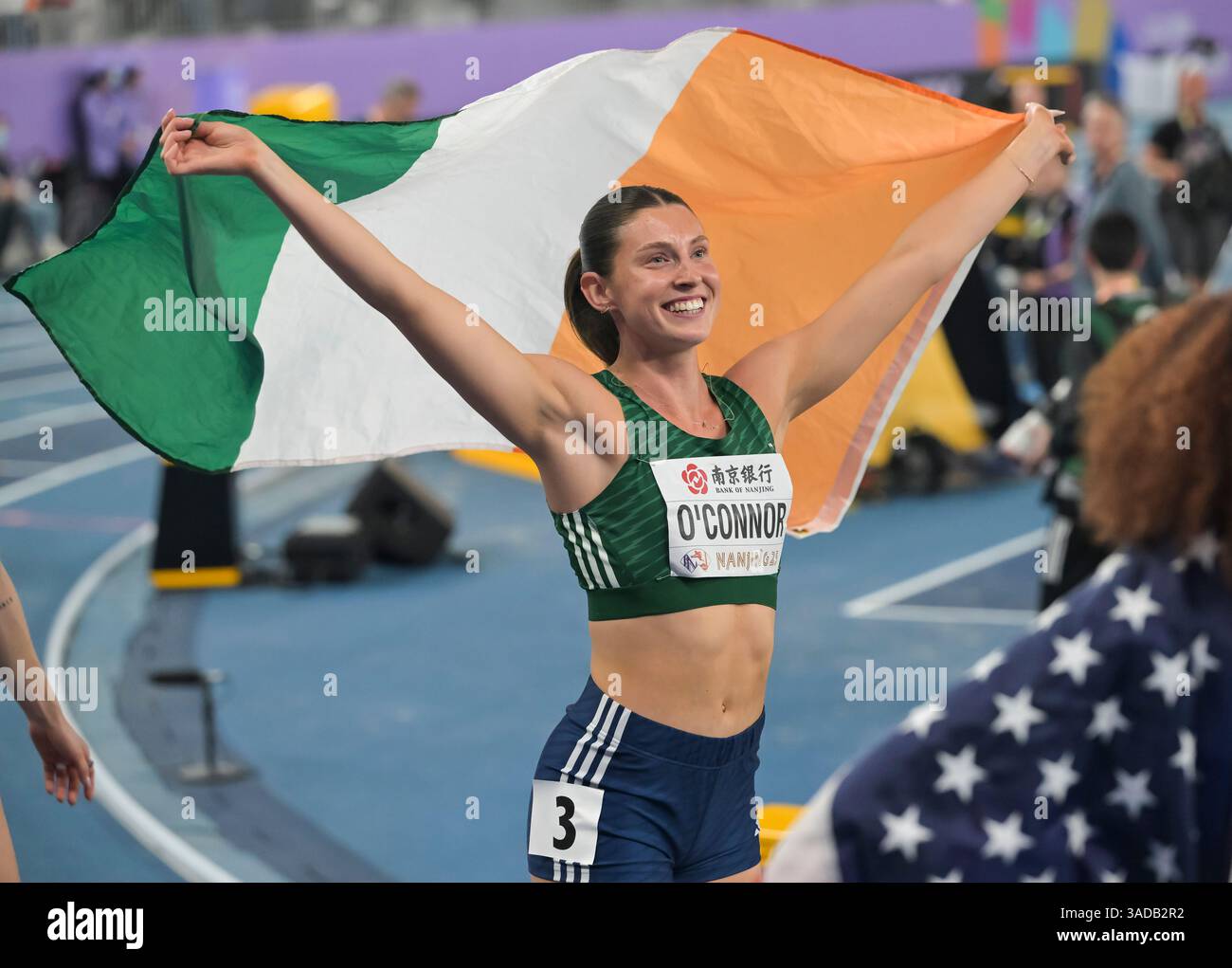 Kate O'Connor of Ireland celebates after competing in the 800m ...