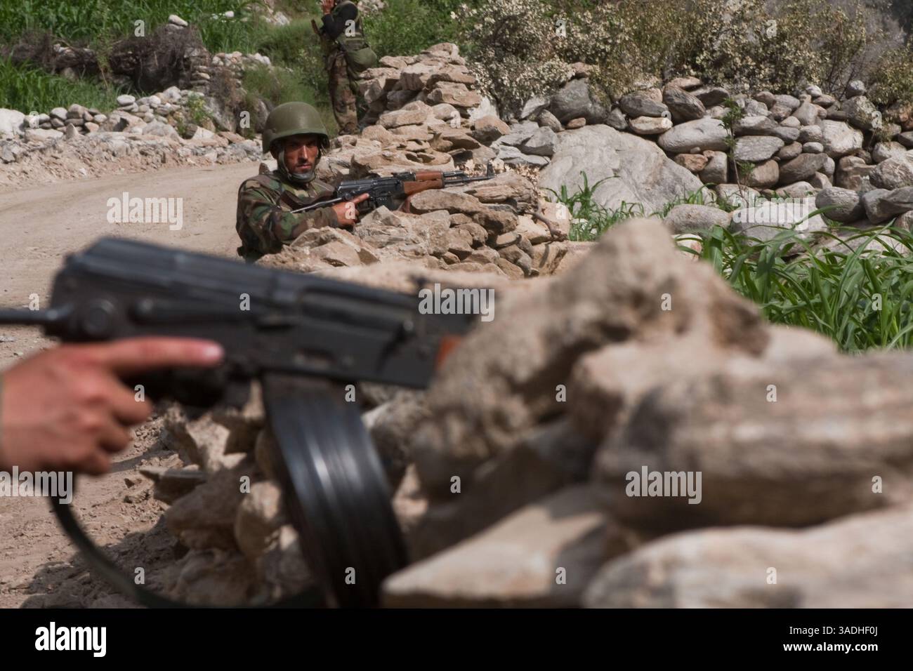 Aug 07, 2009 - Nurgaram, Nuristan, Afghanistan - Afghan National Army ...