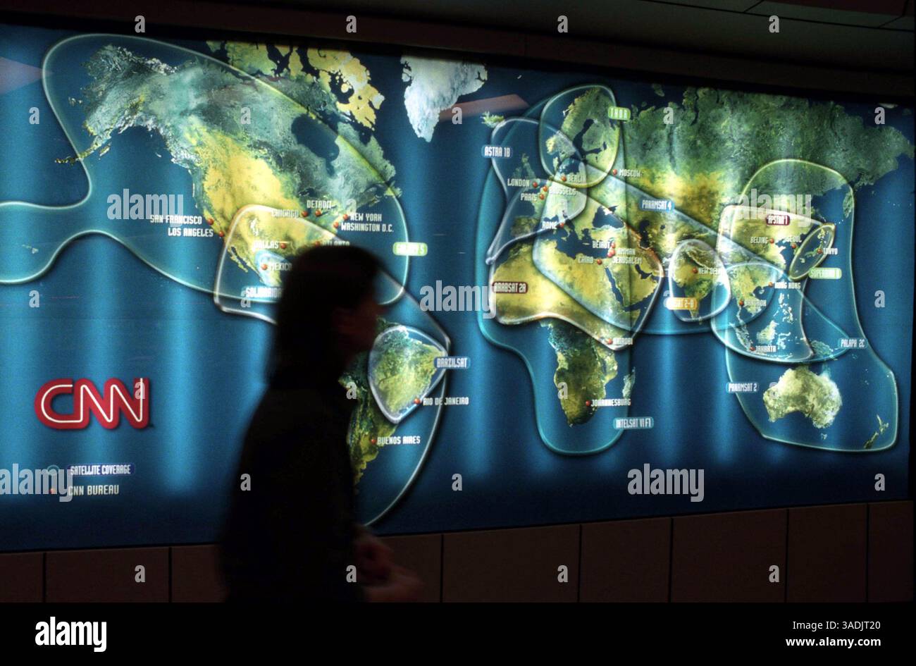 Printed Map. 2001 2001 world map hi-res stock photography and images - Alamy