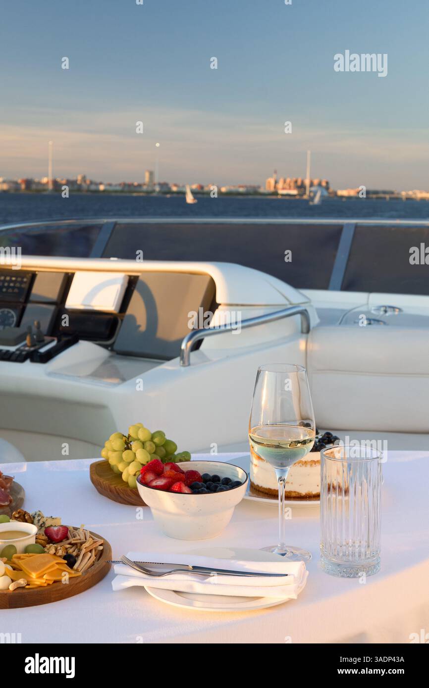 Enjoy an Elegant Dining Experience on a Luxurious Yacht during a ...