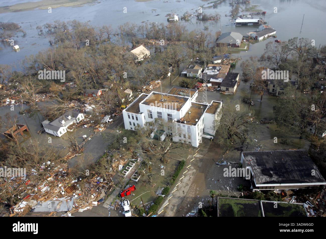Sep 25, 2005; Cameron Parish, LA, USA; Hurricane Rita still packed a ...
