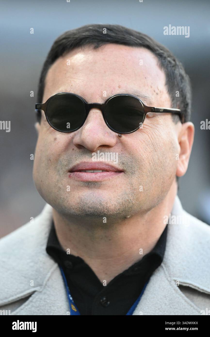 Castellamare di Stabia, Italy. 05th Apr, 2025. Juve Stabia President Andrea Langella before the Serie B match between SS Juve Stabia and US Salernitana at Stadio Romeo Menti, Castellammare di Stabia, Italy on 5 April 2025. Credit: Nicola Ianuale/Alamy Live News Stock Photo
