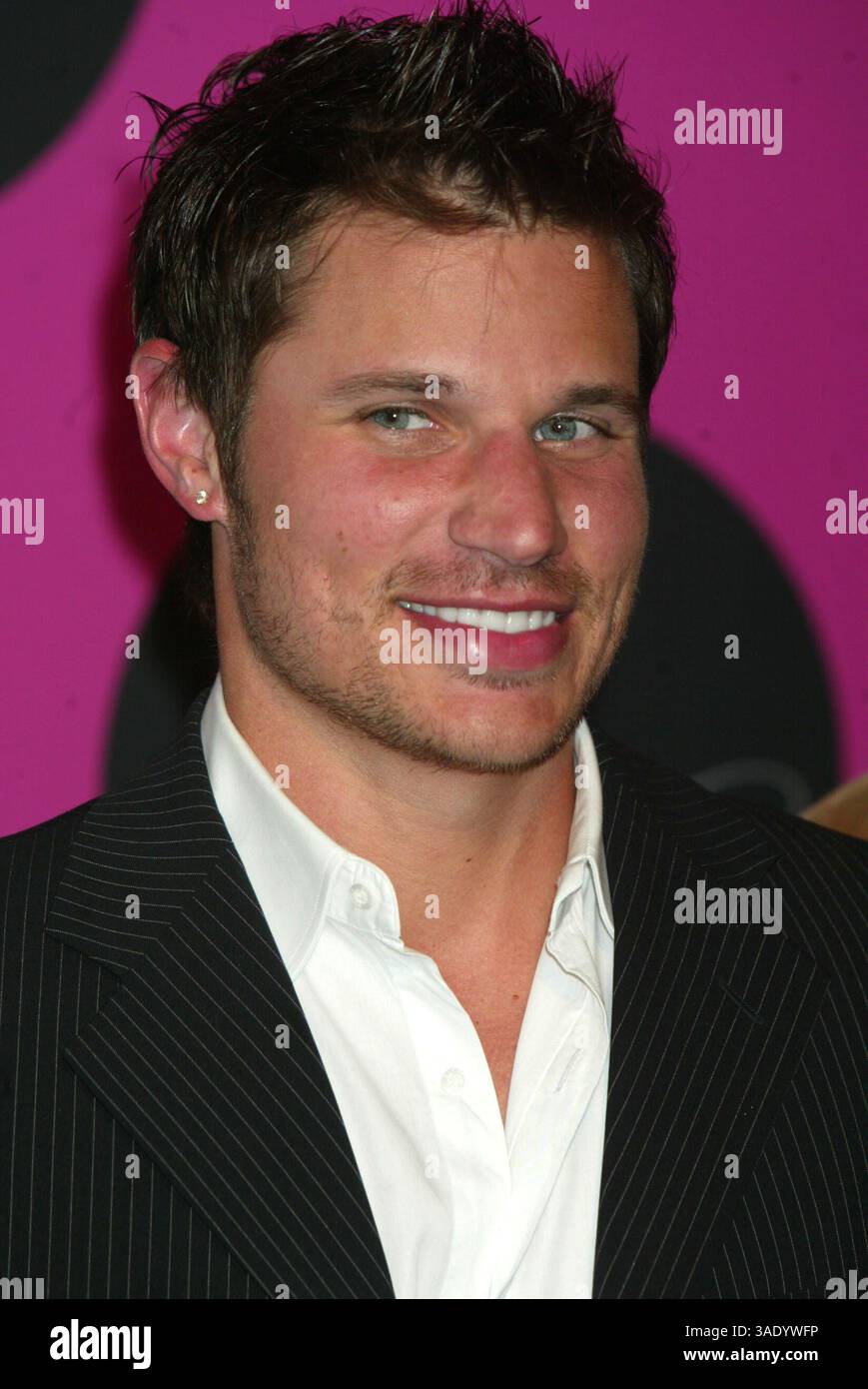 Apr 23, 2004; New York, NY, USA; Singer NICK LACHEY at the 'Dessert Beauty' launch party he hosted with his wife Jessica Simpson held at Marquee..  (Credit Image: Nancy Kaszerman/ZUMAPRESS.com) Stock Photo
