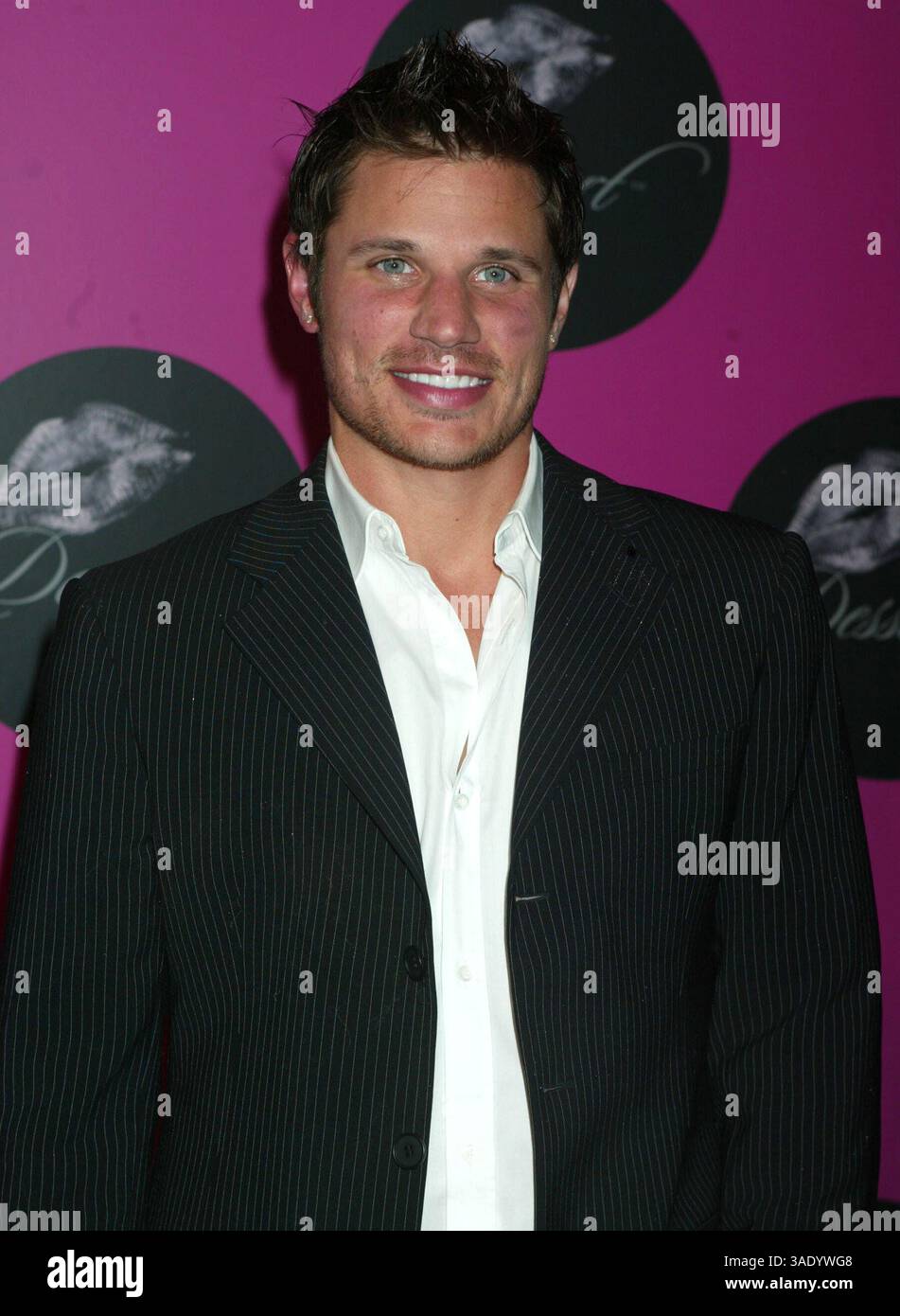Apr 23, 2004; New York, NY, USA; Singer NICK LACHEY at the 'Dessert Beauty' launch party he hosted with his wife Jessica Simpson held at Marquee..  (Credit Image: Nancy Kaszerman/ZUMAPRESS.com) Stock Photo