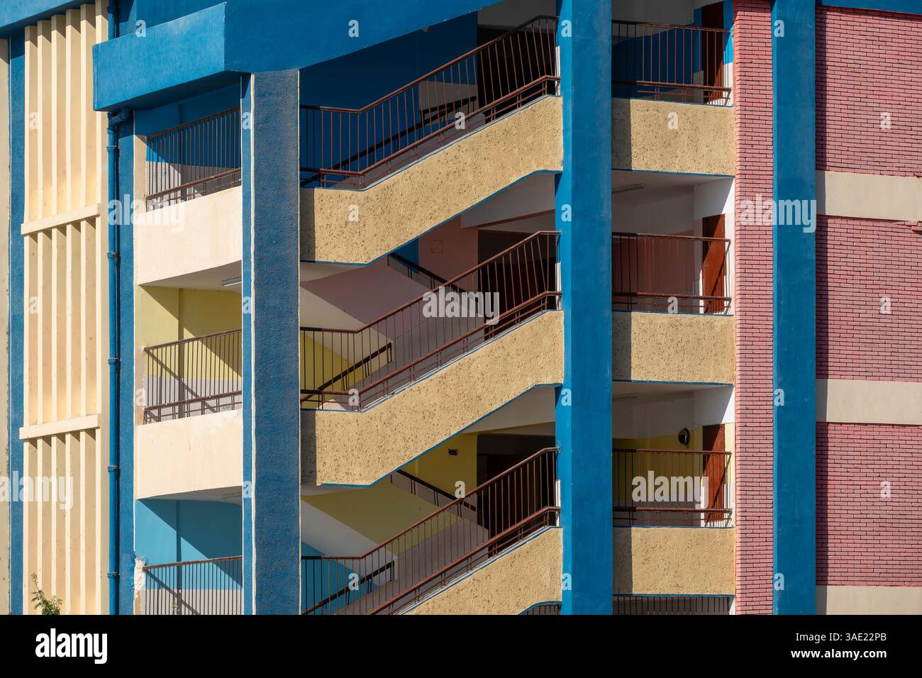 Stairs in block flats hi-res stock photography and images - Alamy