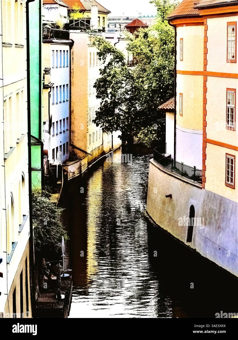 Devil's Channel,  Prague, Czech Republic. Stock Photo