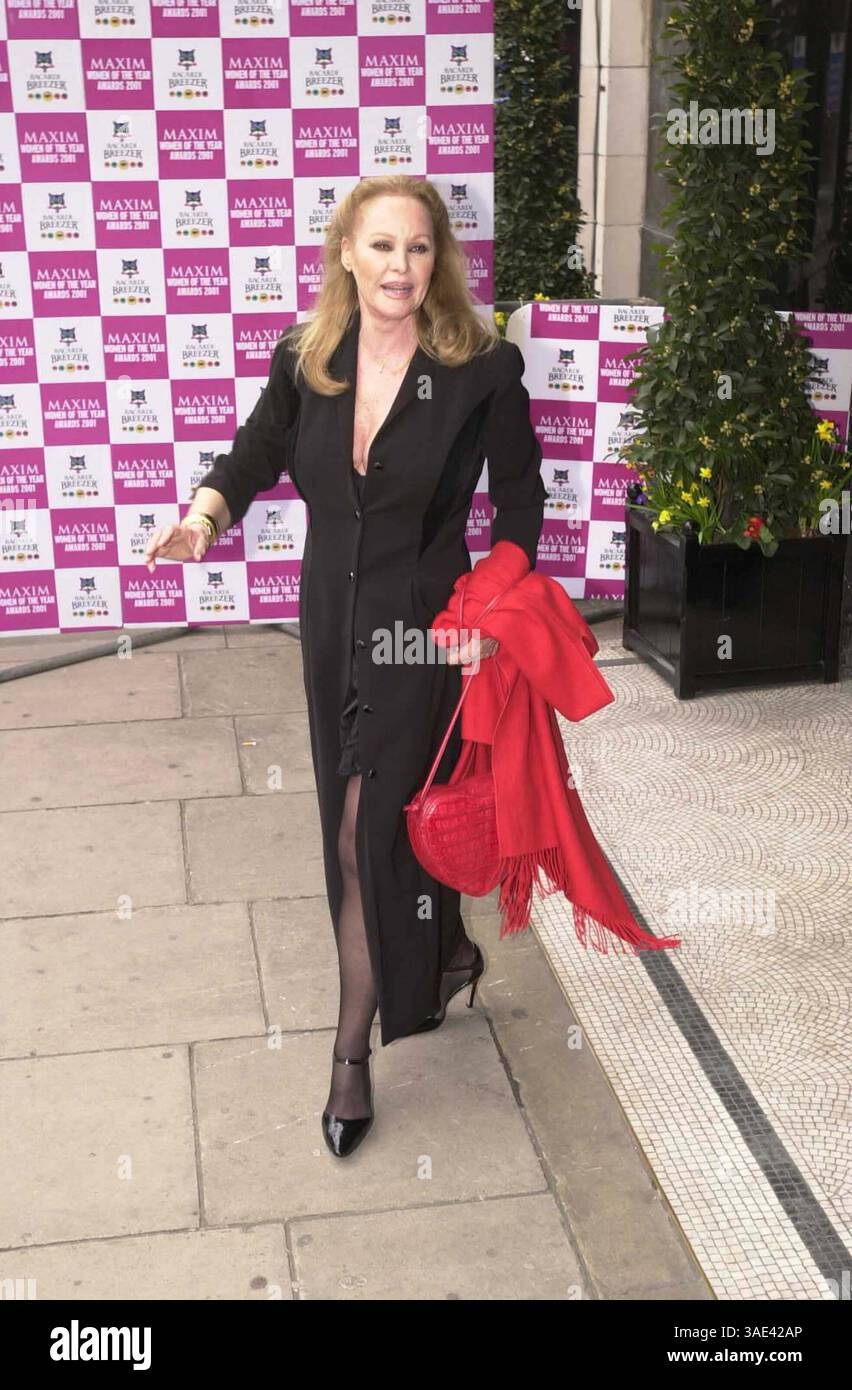 Apr 03, 2001; London, UK; North American Sales Only! Actor URSULA ANDRESS attended the MAXIM Magazine's 'Woman of the Year' Awards, where women of the showbiz were honored for looks, style & talent, held @ the Park Lane Hotel. .  (Credit Image: Remi Agency/ZUMAPRESS.com) Stock Photo