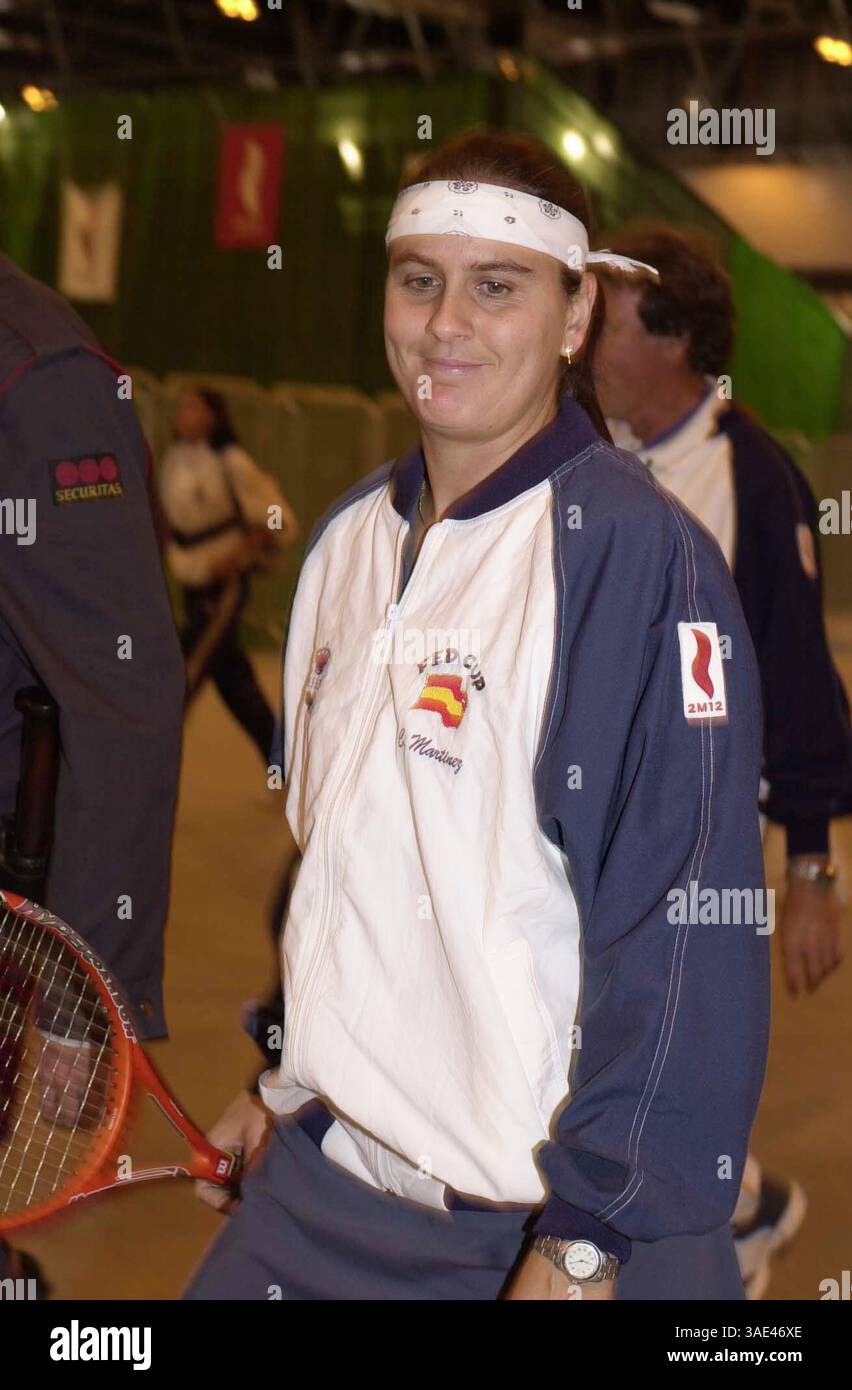 Nov 07, 2001; Madrid, SPAIN; USA Sales Only! Tennis player CONCHITA MARTINEZ @ the Fed Cup Finals 2001..  (Credit Image: Remi Agency/ZUMAPRESS.com) Stock Photo