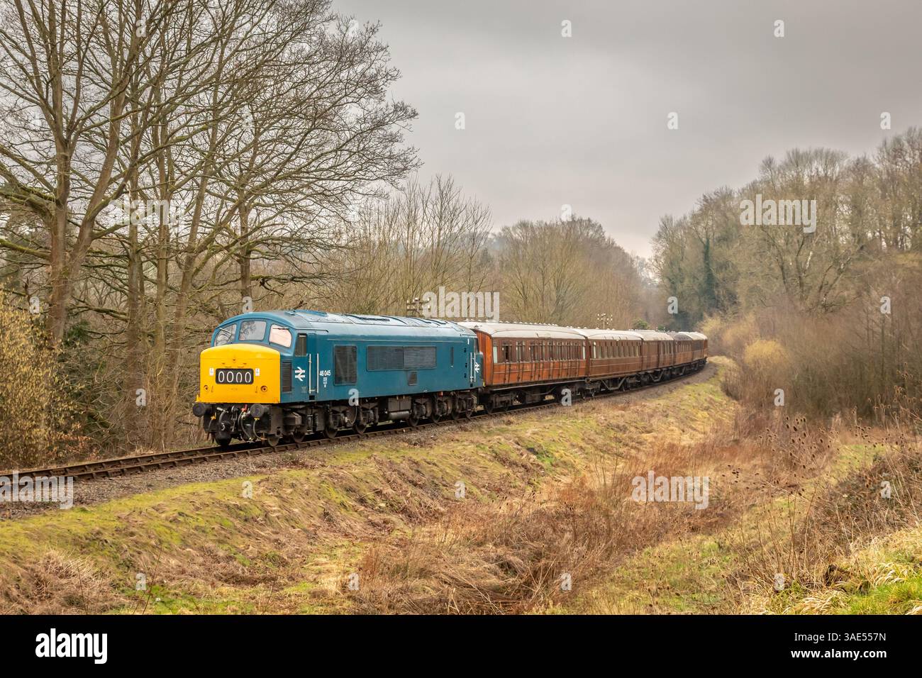 BR Class 46 No. 46045, Highley, Severn Valley Railway, Shropshire, England, UK Stock Photo