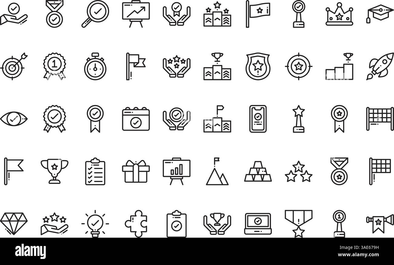 Success icons High-Quality Vector Icons Collection with Editable Stroke ...