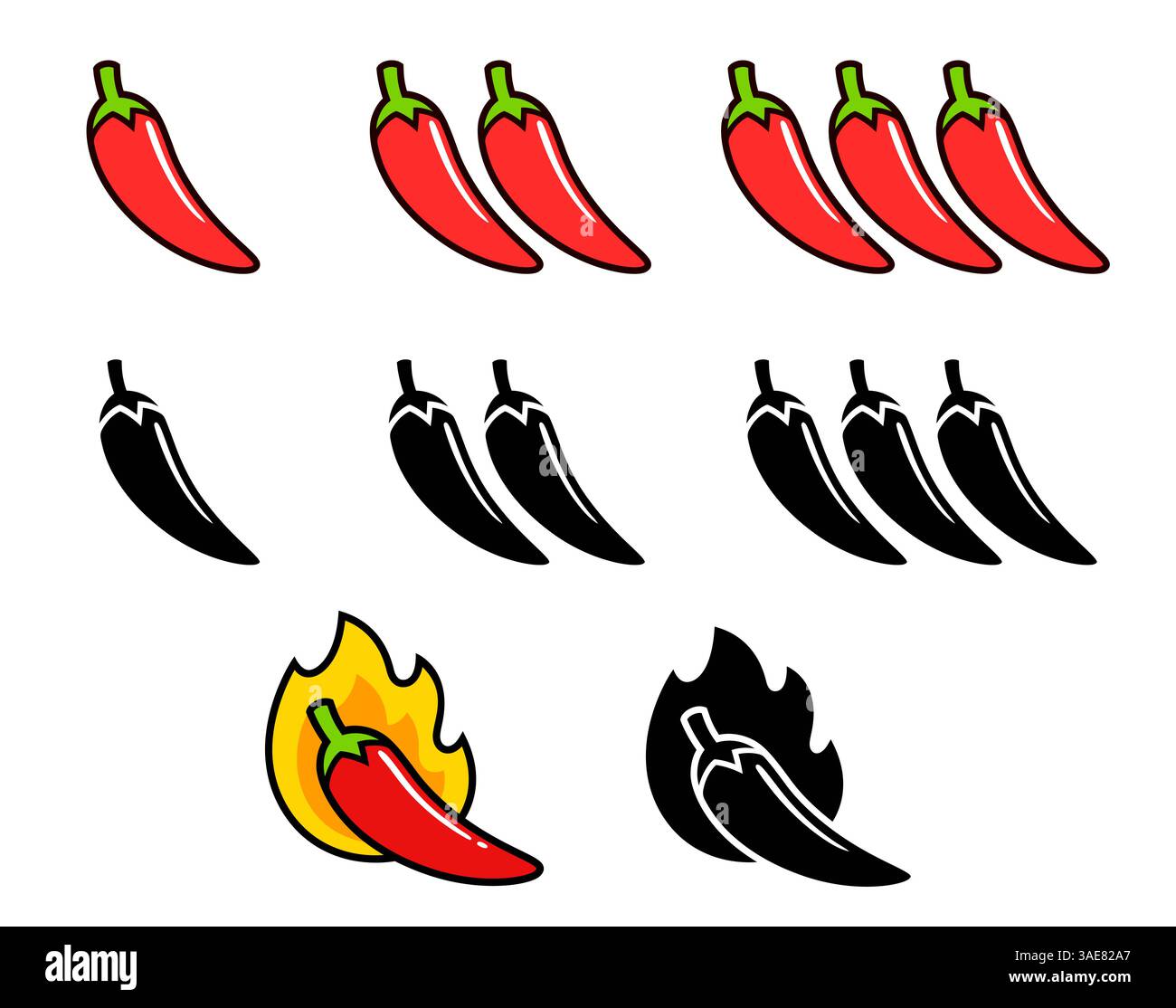 Red hot chili peppers art Stock Vector Images Alamy