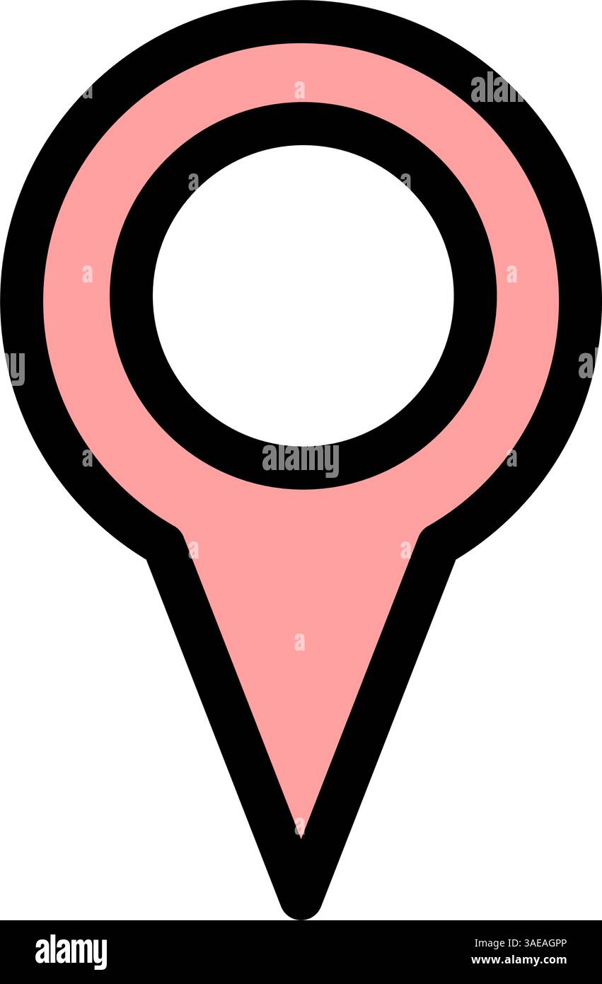 GPS location - modern GPS location or navigation icon symbol Stock ...
