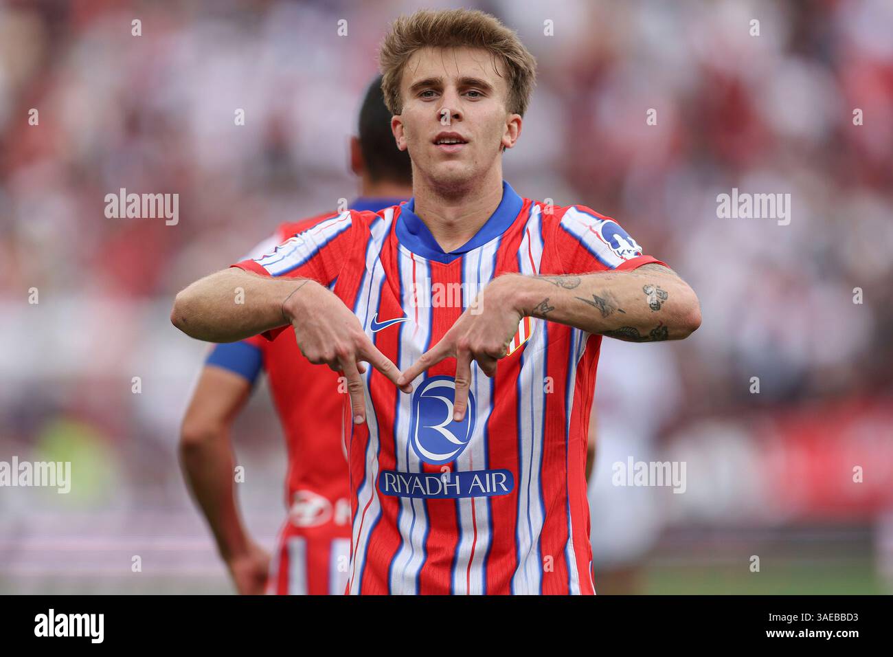 Sevilla, Spain. 06th Apr, 2024. Pablo Barrios of Atletico de Madrid ...