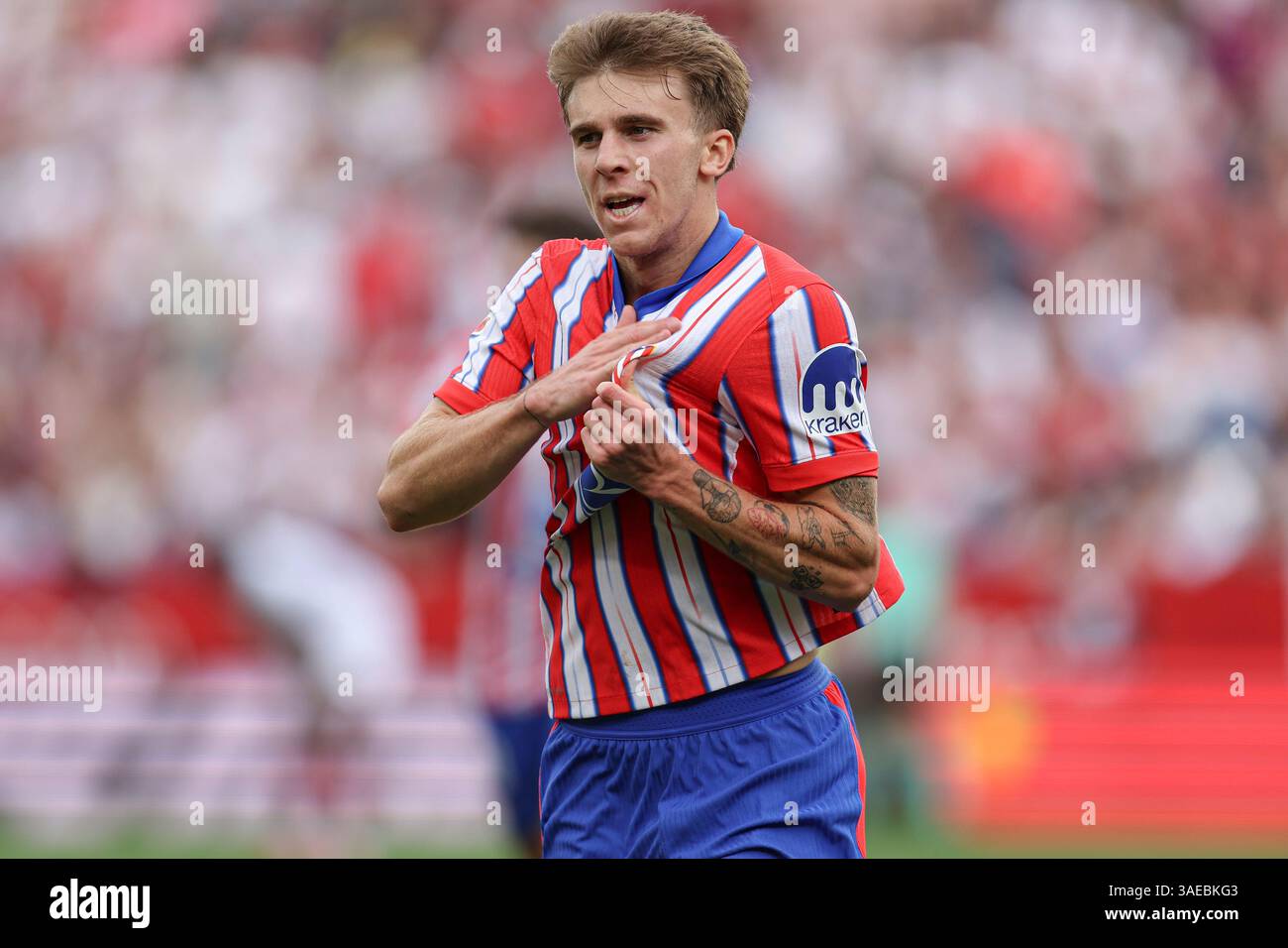 Sevilla, Spain. 06th Apr, 2024. Pablo Barrios of Atletico de Madrid ...