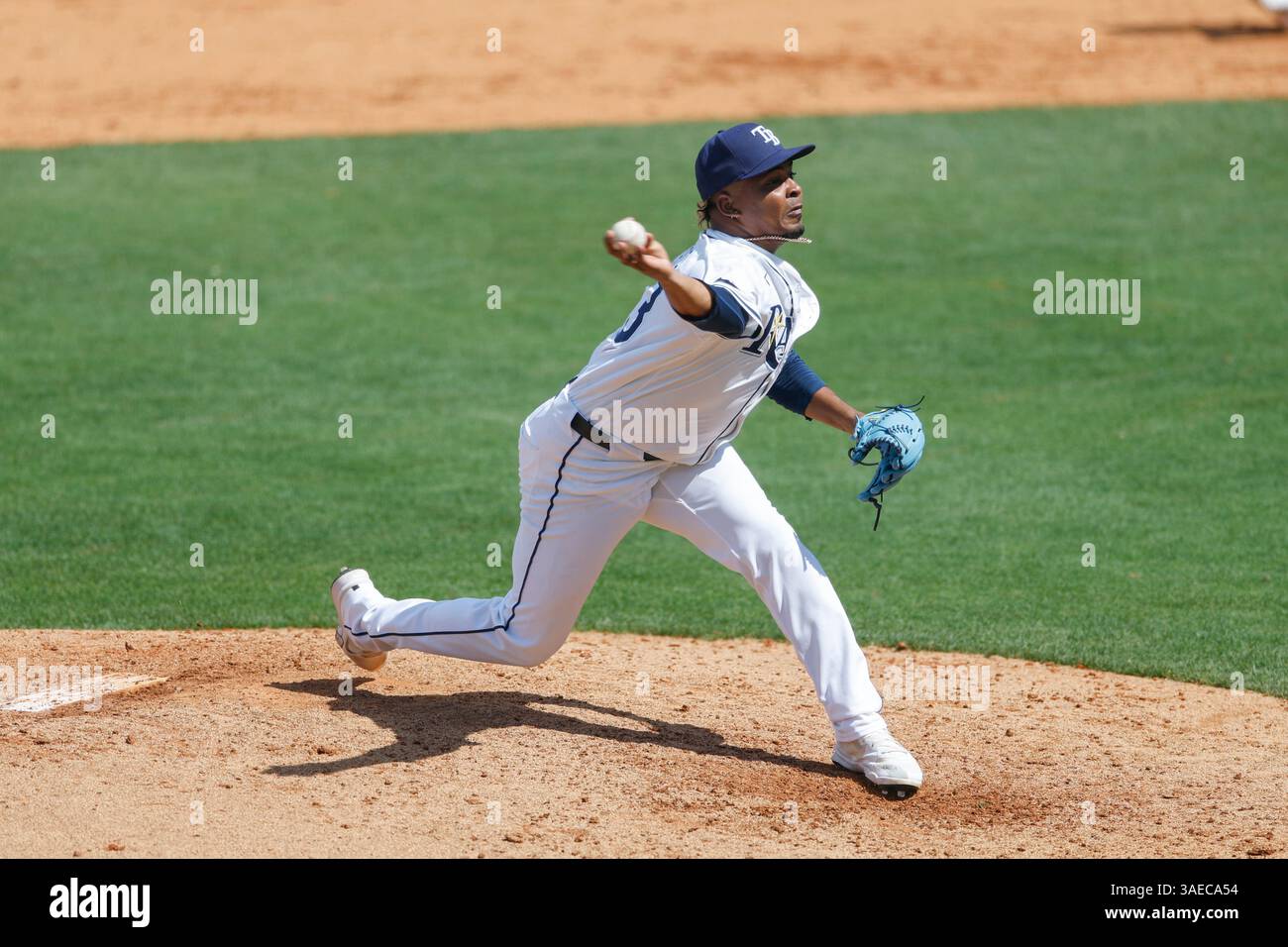 Tampa, United States. 02nd Apr, 2025. Tampa, FL USA: Tampa Bay Rays ...