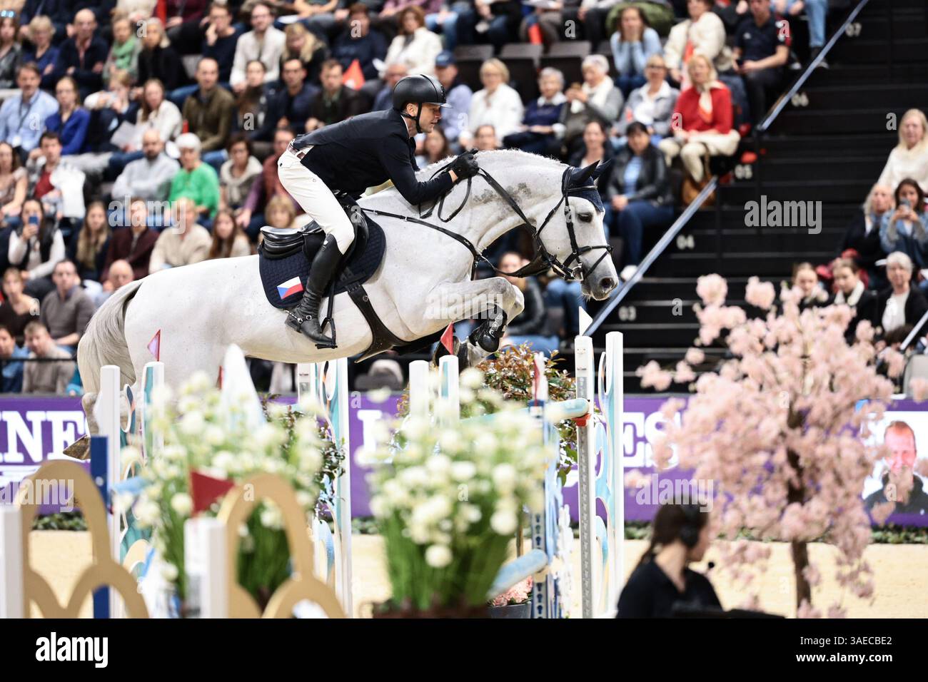 Ales OPATRNY of Czech Republic with Kapsones W. during the Longines FEI ...