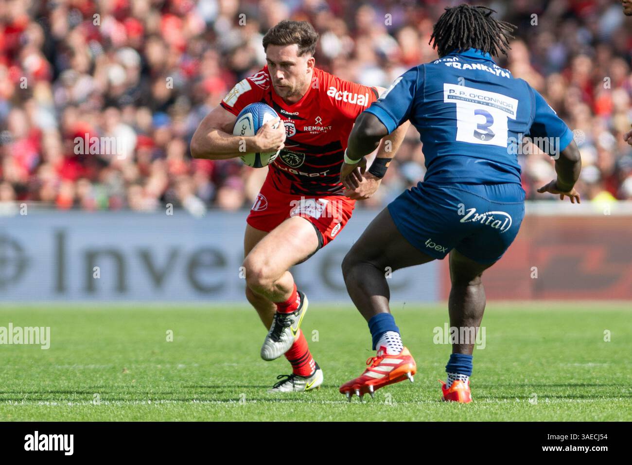 Pierre Louis Barassi of Toulouse during the Champions Cup, round of 16 ...